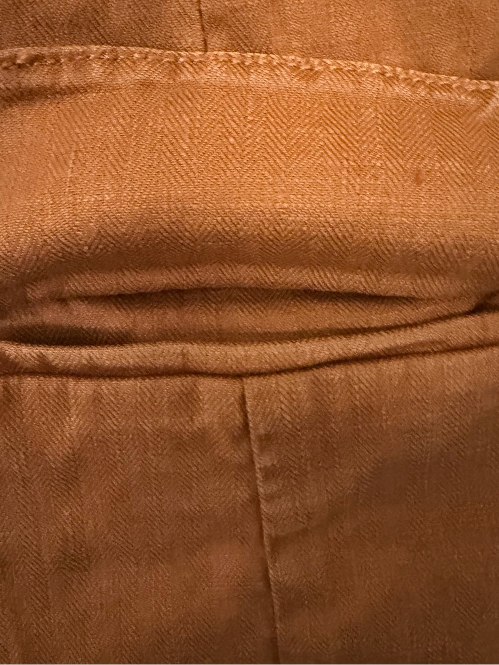 Evereve Linen Blend Blazer Women’s Small Caramel Tan Double Breasted w Pockets - Picture 8 of 11